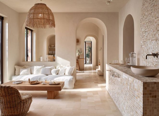 Mediterranean living room